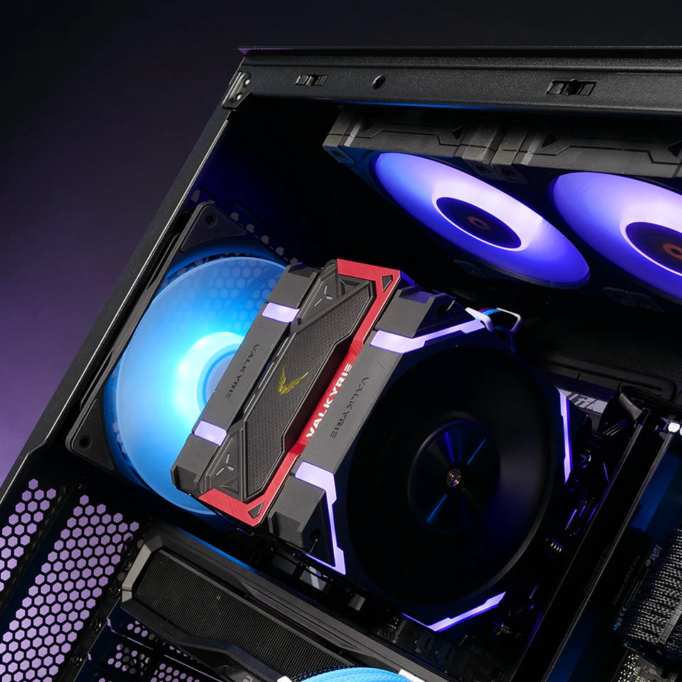 Valkyrie VK-02 Mid Tower ATX PC Case with LCD Screen Black